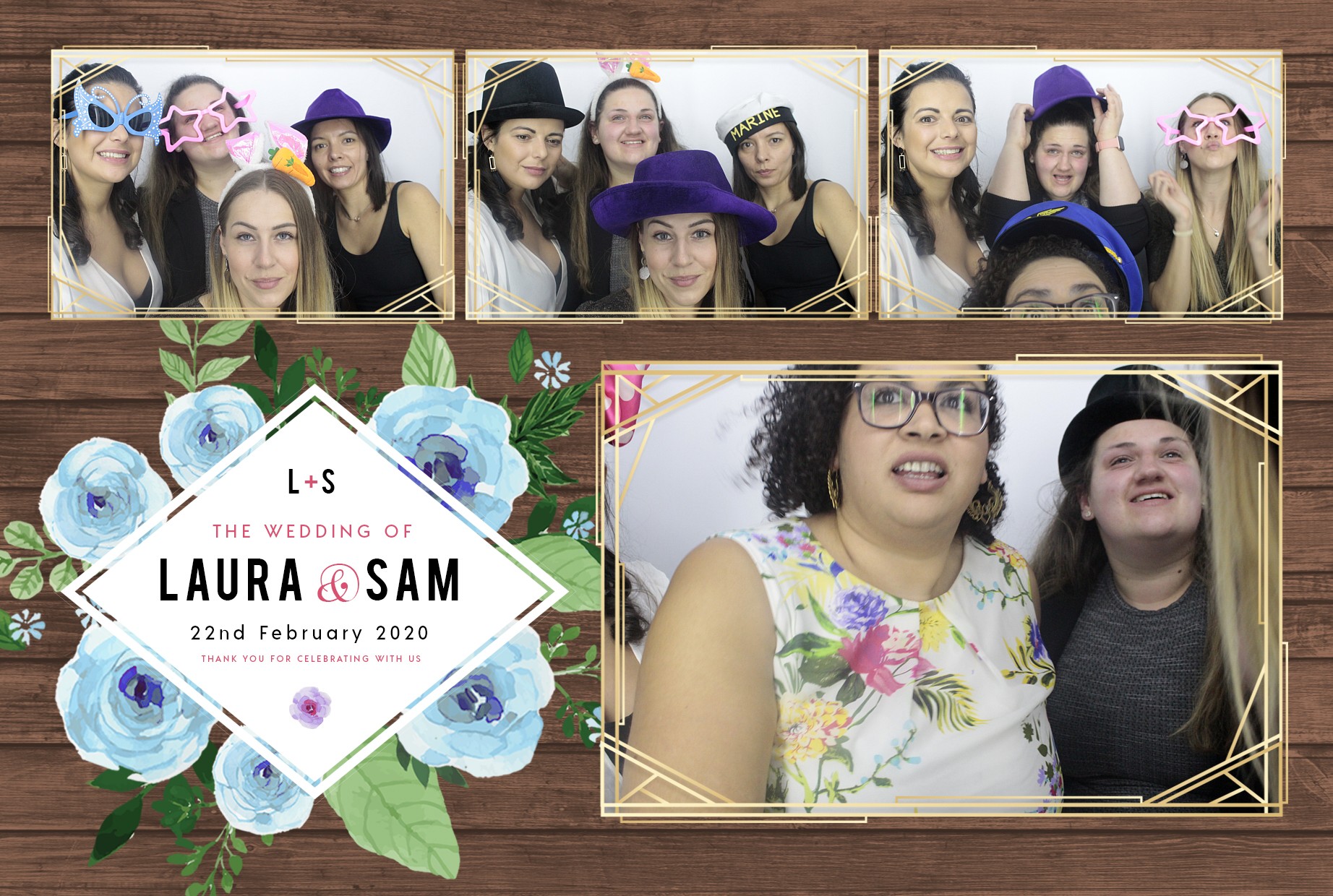 Laura and Sam's Wedding | View more photos from the event at gallery.myphotoboothexperience.co.uk/u/MyPhotoBoothExperienceLtd/Laura-and-Sams-Wedding